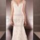 Martina Liana Illusion Back Wedding Dress Style 675