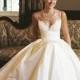 A-line Sleeveless Spaghetti Strap Lace Wedding Dress WD049