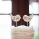 Rustic love birds cake toppers, I do Me too, custom, personalized wedding, shabby chic