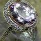AAA Pink Morganite   10x8mm  2.37 Carats   in a 14k Yellow gold ring with diamonds (.32ct) Ring 1811 MMM