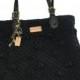 Crochet Leather Bag,Personalized gift, bridesmaid gift, Shoulder bag ,Floral bag,Blue /Black bag,Healthy Bag,Vintage bag,Boho,Gift for her,