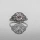 Circa 1910 - Platinum 1.07ct Old European Cut Diamond Engagement Ring in a Cushion of Old Single Cut Diamonds - VEG#6