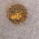Tree of Life Lapel Pin, Mens Gold Tie Tack, Celtic Jewelry Unisex Accessory Irish Jewelry Groomsmen Gift