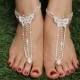 Butterfly Rhinestone Wedding Barefoot Sandals