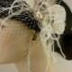 Wedding Hair Accessory, Feather Fascinator, Bridal Fascinator, Bridal Hair accessory, Bridal Veil, Wedding Veil