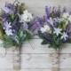 Wildflower Bridesmaid Bouquet - Lavender Bouquet, Purple Bouquet, Fall Bouquet, Boho Bouquet, Rustic Bouquet, Bridesmaid Bouquets, Wedding