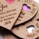 Wood Save the date,  Wooden save the dates, Rustic Save the date ,Heart wedding magnets, coloured heart save the date