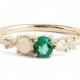 MOCIUN Emerald, Opal & Diamond Ring 