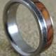Titanium Ring, Meteorite Ring, Wood Ring, Ironwood Ring, Mens Ring, Womens Ring, Wedding Band, Handmade Ring, Engraved Ring, Personalized