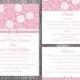 Printable Wedding Invitation Suite Printable Invitation Pink Wedding Invitation Flower Rose Invitation Download Invitation Edited PDF file
