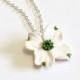White Dogwood Necklace - Dogwood Jewelry - Gifts - White Dogwood Bridesmaid, Necklace, Bridesmaid Jewelry