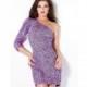 Jovani One Shoulder Sequin Short Prom Dress B640 - Brand Prom Dresses