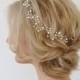 Art Deco Bridal Hair Vine, Wedding Hair Accessories,Bridal Headpiece, Pearl Crystal Bridal Hair Piece, Formal Hair Vine, Wedding Hair Vine