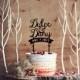 Customised Wedding Cake Topper - Personalised names Forest rustic enchanted woodland wedding