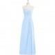 Sky_blue Azazie Arabella - Back Zip Floor Length Chiffon Sweetheart Dress - The Various Bridesmaids Store