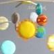 Planets Mobile, Solar System Baby Mobile, Solar System Children's Mobile, Solar System Planets Mobile, Earth Mobile, Outer Space Mobile