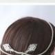 Crystal Hair Vine Wedding Hair Accessory Rhinestone Bridal Halo Headband Silver Wedding Hair Piece  URSULA