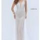 Long Beaded Ivory Open Back Sherri Hill Prom Dress - Discount Evening Dresses 