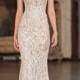 Berta Illusion Beaded Mermaid Gown (In Stores Only) 