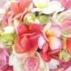 The Cassie Beach Wedding Bouquet in Pink, Coral, Coconut and Lime/ Style #100