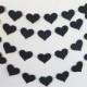 Black Heart Wedding Garland, Black Bachelorette Party Decorations, Paper Hearts Birthday Party, Bridal Shower Decor, Photo Booth Backdrop