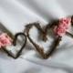 Valentine's Day Decor, Rustic Chic Wedding Bridal Shower, Grapevine & Roses Garland, 5ft