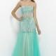 Honorable Ball Gown Strapless Crystal Detailing Lace Side-Draped Floor-length Tulle Prom Dresses - Dressesular.com
