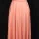 Sweet heart Wrap Convertible Infinity Dress Evening Dresses Straight Hem Floor Length  Peach Bridesmaid Dress-C30#