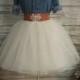 Free Shipping to USA Custom Made Adult Ivory  Tulle Skirt -for bridesmaid, photo prop