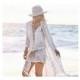 Bohemian lace openwork shawl Cardigan sunscreen clothing long tassels Beach bikini blouse - Bonny YZOZO Boutique Store