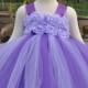 Purple Lilac Flower Girl Dress, Lavender Flower Girl Dress, Purple Lilac Toddler Dress, Lilac Infant Dress, Lavender Baby Dress