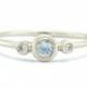 Moonstone and Diamond Ring 14k White Gold Natural Moonstone Diamond Gold Ring Made in Your Size Blue Moonstone Engagement Ring