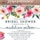 Floral Bridal Shower Invitation 