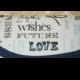 Wallets money clip Bags & Purses 7 x 3 Wedding Fabric 'Wishes Future I Do Love Celebration Joy Cherish' Bridal party Gift Blue lined