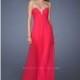 Hot Fuchsia La Femme 19566 - Chiffon Dress - Customize Your Prom Dress
