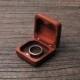 Mini Wedding Ring Box, Engagement Ring Box, Rustic Wood Personalized Bearer Box, Special Proposal Box, Rosewood Ring Box 0204