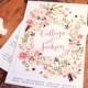 Floral Rustic Wedding Programs - Promtable Bohemian Woodland Ceremony Programs - Penelope