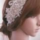 Weddings, Crystal headband, Silver Wedding headband, Rhinestone headband, Lace headband, Bridal headpiece, Hair Accessories