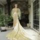 Antique Ivory Satin Silk Wedding Gown, Antique Wedding Dress, Vintage Bride, Silk and Lace Wedding Gown, Vintage Wedding