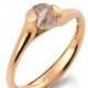Raw Diamond Ring - 18K Gold Tensions Set Rough Diamond engagement ring, Unique Engagement ring, rough diamond ring