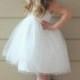 White Lace Flower Girl Dress, Lace Rustic Flower Girl Dress, Country Flower Girl Dress, Tulle Tutu Flower Girl Dress, Sweetheart Dress, Open