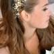 Bridal Hair Vine, Bridal Hair Comb, Gold Hair Vine, Wedding Hair Vine, Bridal Headpiece, Pearl Hair Piece, Wedding Headpiece, Hair Accessory