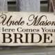 Personalized Here Comes Your Bride Sign, Here Comes Your Bride Sign, Wedding Sign, Here Comes The Bride, Ring Bearer Sign, Personalized Sign
