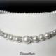 Bridal Pearl Necklace, Wedding Jewellery, Swarovski Pearls, Classic single strand pearl, Bridesmaid jewelry, Blue Pink Champagne Purple