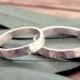 Wedding rings set, Wedding band set, organic wedding rings, rustic wedding ring, hammered wedding ring, wedding band, engagement ring
