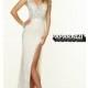 Floor Length V-Neck Cap Sleeve Dress by Mori Lee - Brand Prom Dresses
