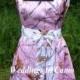CAMO Bridesmaid SHORT princess line+Sleeveless square-neck  GREAT for plus sizes