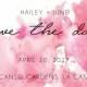 Watercolor Save The Date Card