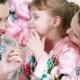 Flower Girl Robe, SPA PARTY ROBES for Girls, Birthday Spa Party, Children's Spa Robe, Kimono Wrap Style Robe