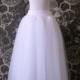 White Tulle Skirt - Adult full Length Tutu, Wedding Skirt, with Lycra waist, Perfect with Corsets - Crinoline or Petticoat - Made to Order